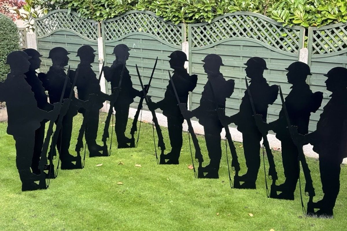 The silhouettes were installed in Ossett