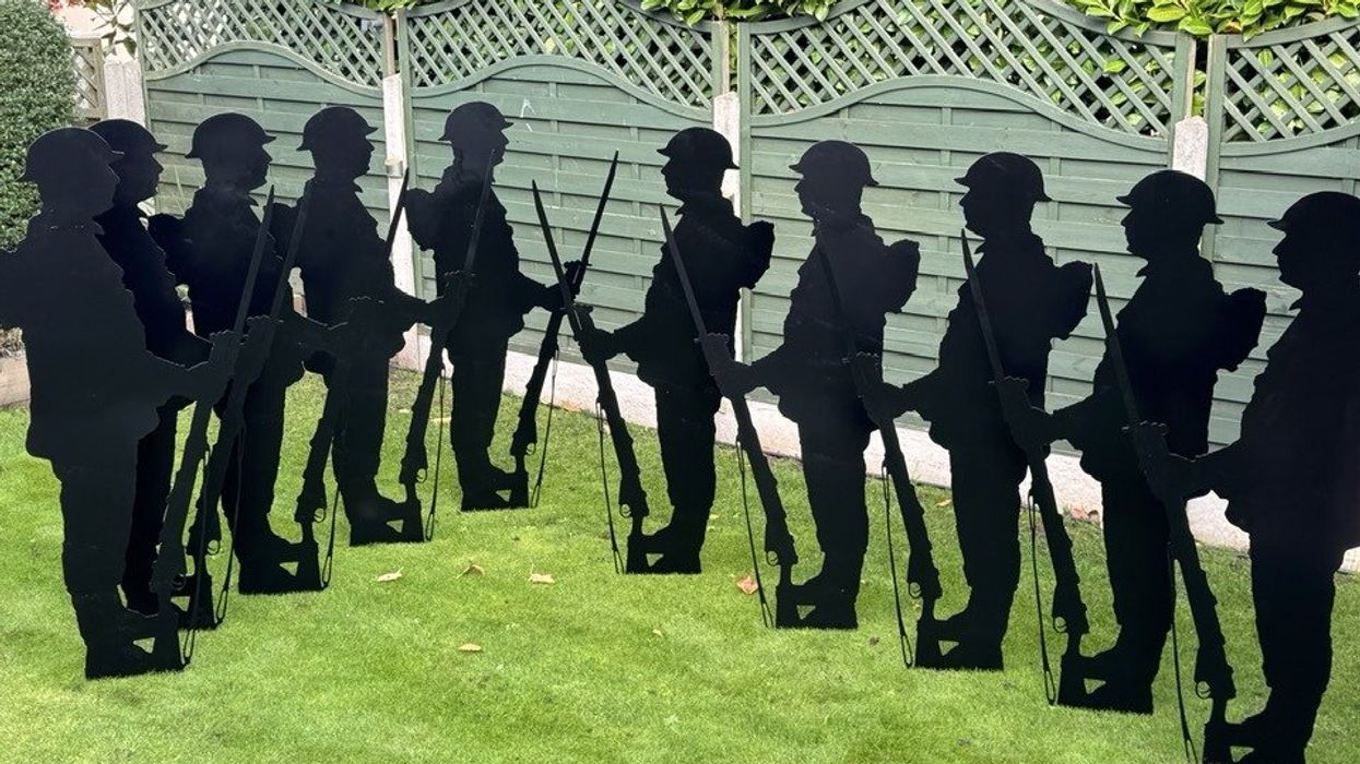The silhouettes were installed in Ossett