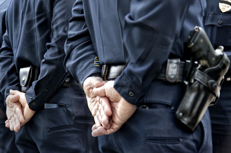 The six officers were suspended following the incident