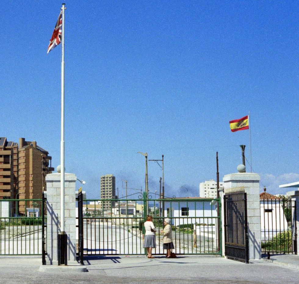 The Spanish-Gibraltar border