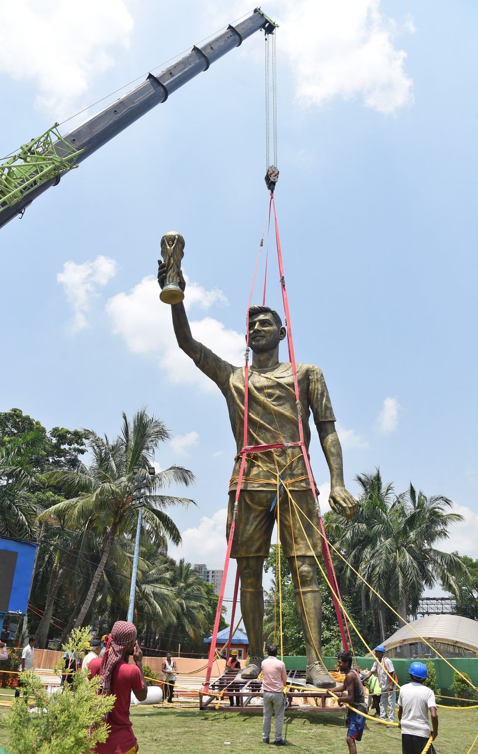 The statue of Lionel Messi had attracted huge tourism in India