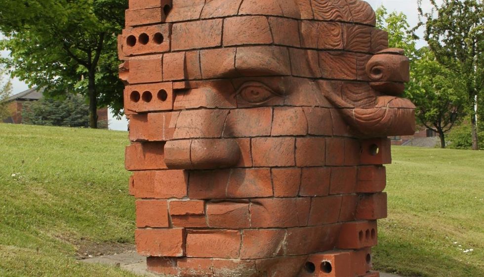 The statue was created in 1986 for the National Garden Festival.