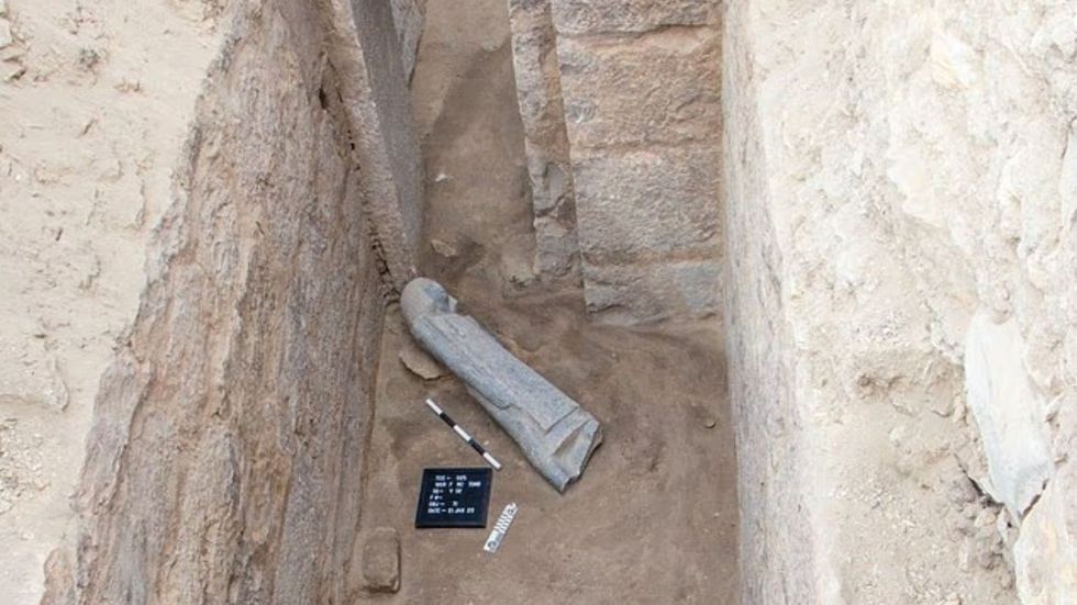 The statue within the tomb