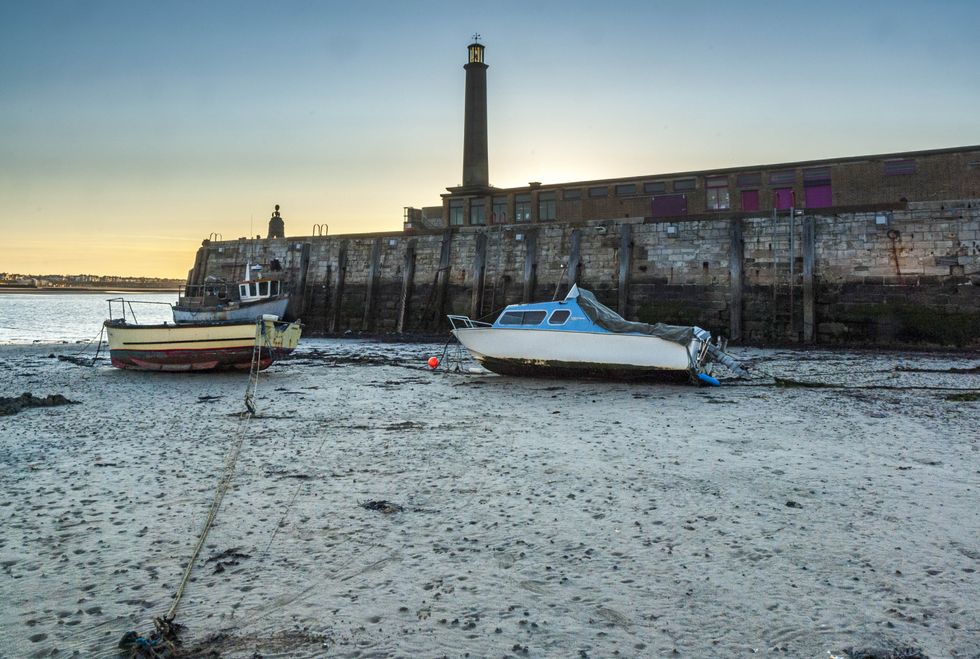 The stone pier is known as the harbour arm and was built between 1812 and 1815