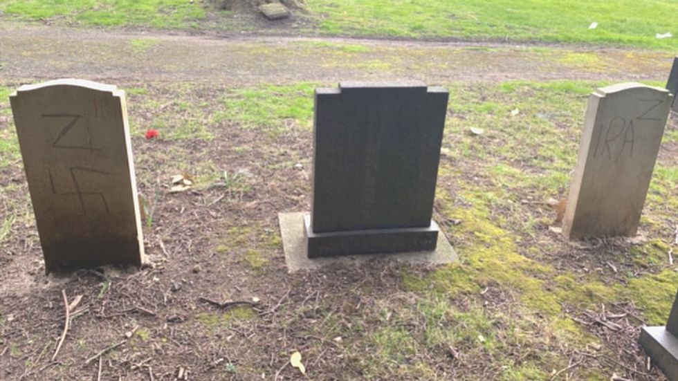 The stones have been covered in Russian Z\u2019s, Nazi swastikas and IRA graffiti