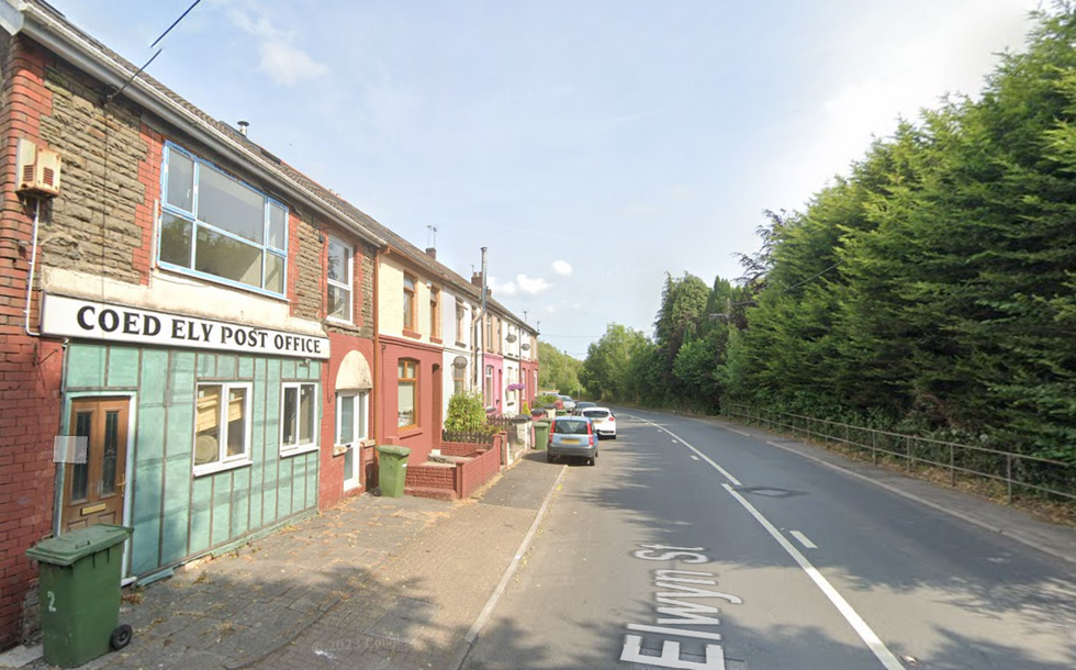 The street where the crash took place