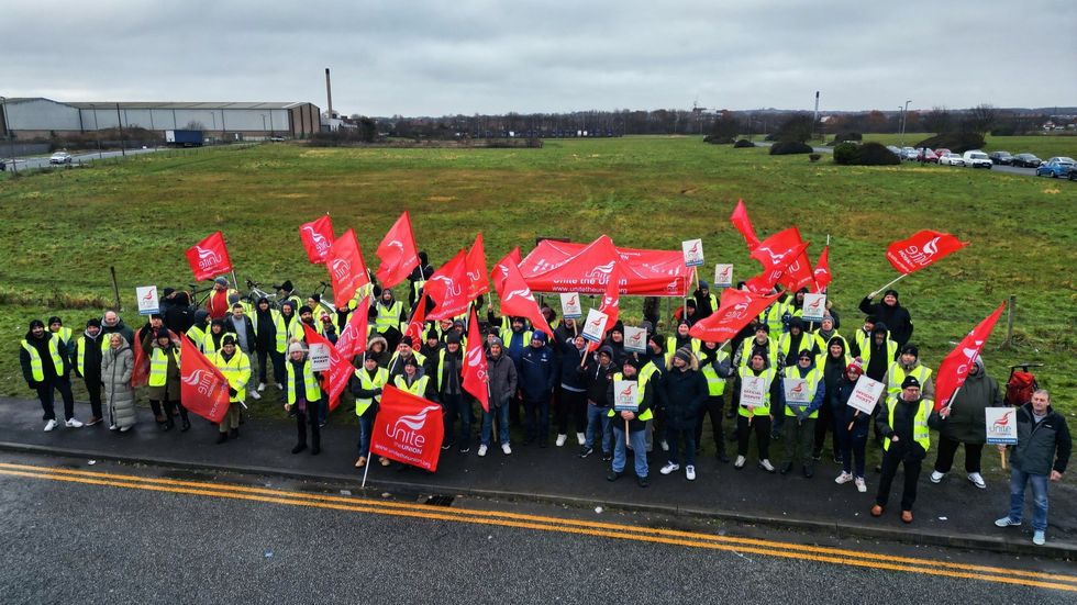 The strikers at the Hartlepool factory of TMD Friction