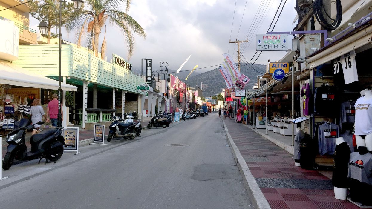The strip in Malia (file pic)