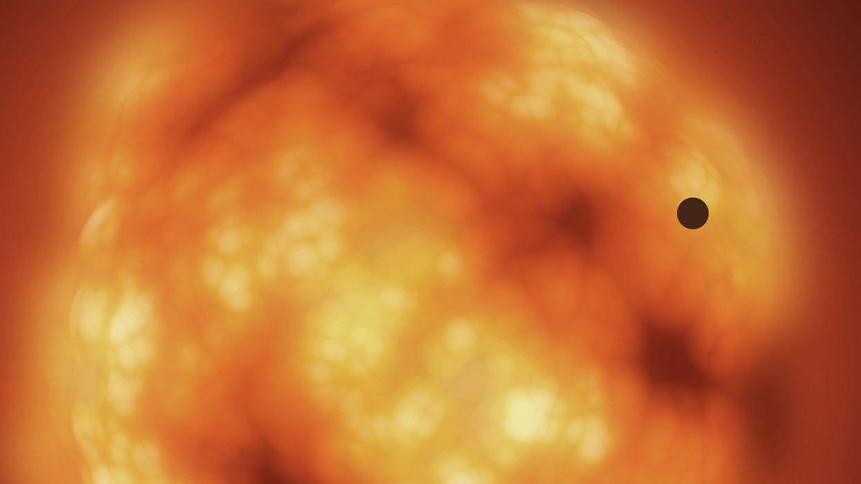 The sun swallowing Earth