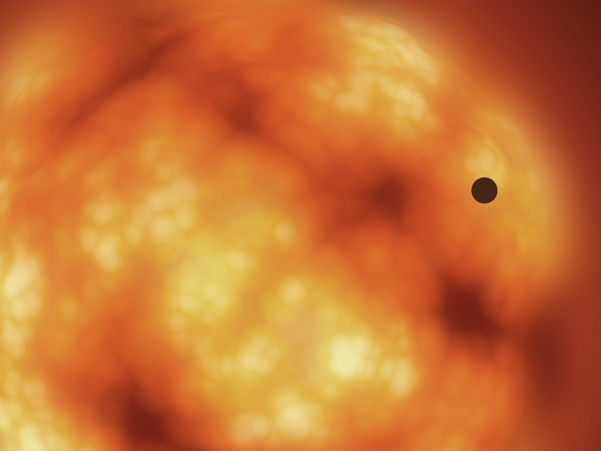 The sun swallowing Earth