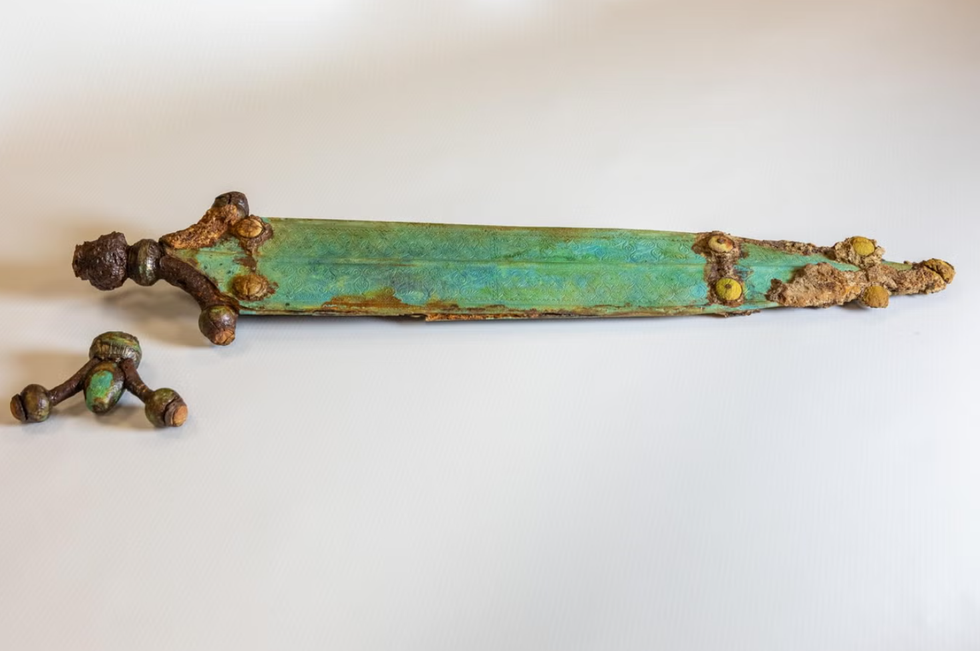 The sword was discovered at a second Iron Age burial site