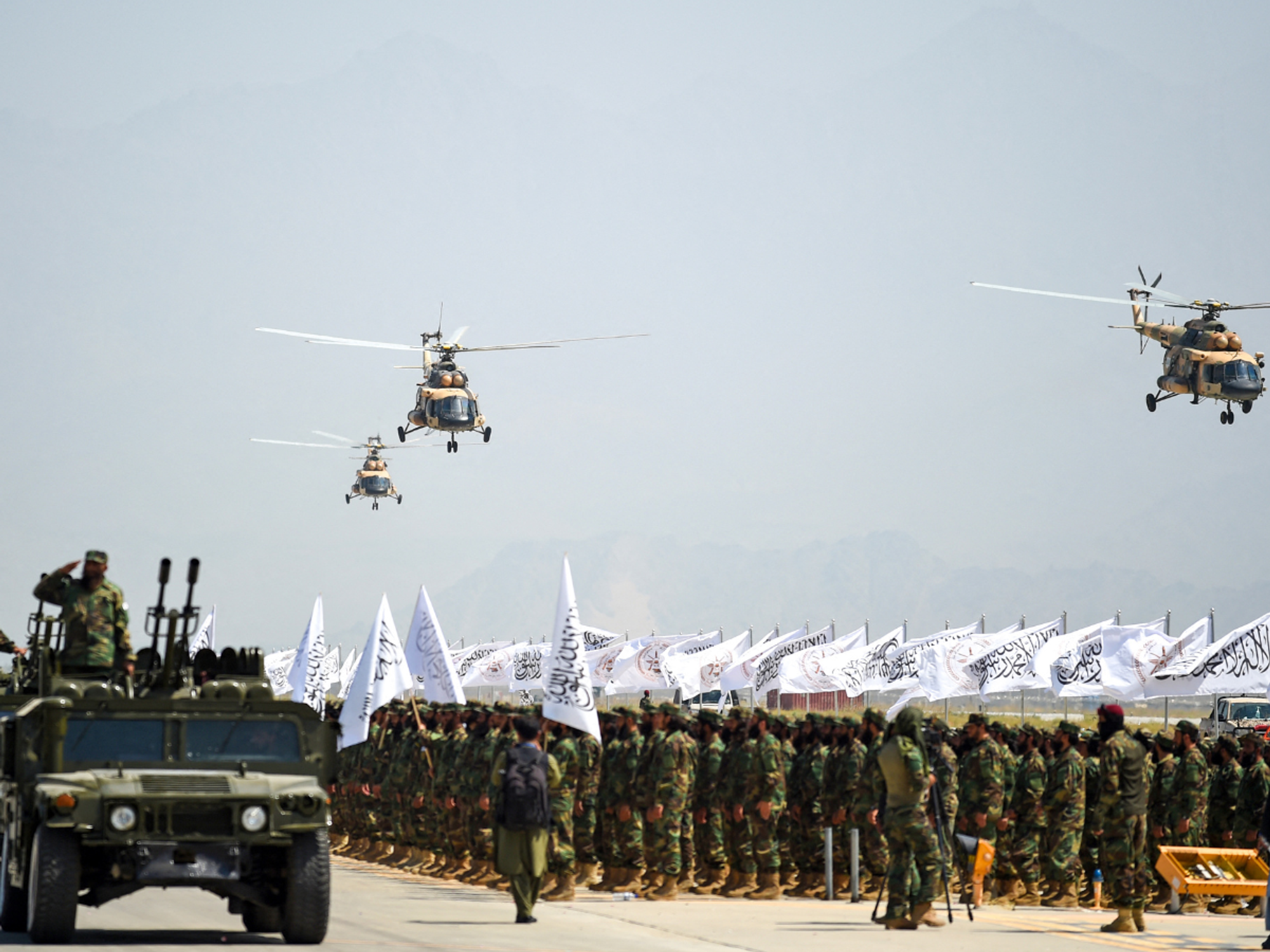 The Taliban at Bagram Airbase