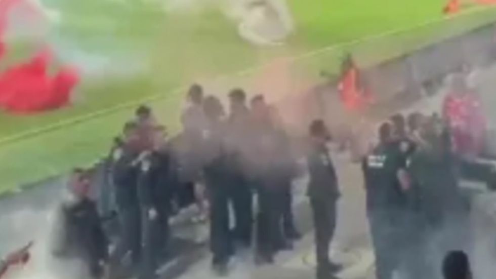 The Tel Aviv derby between Hapoel and Maccabi was abandoned before kick-off after violent clashes erupted inside Bloomfield Stadium, forcing police to call off the match amid scenes of chaos that left dozens injured and more than 40 arrests