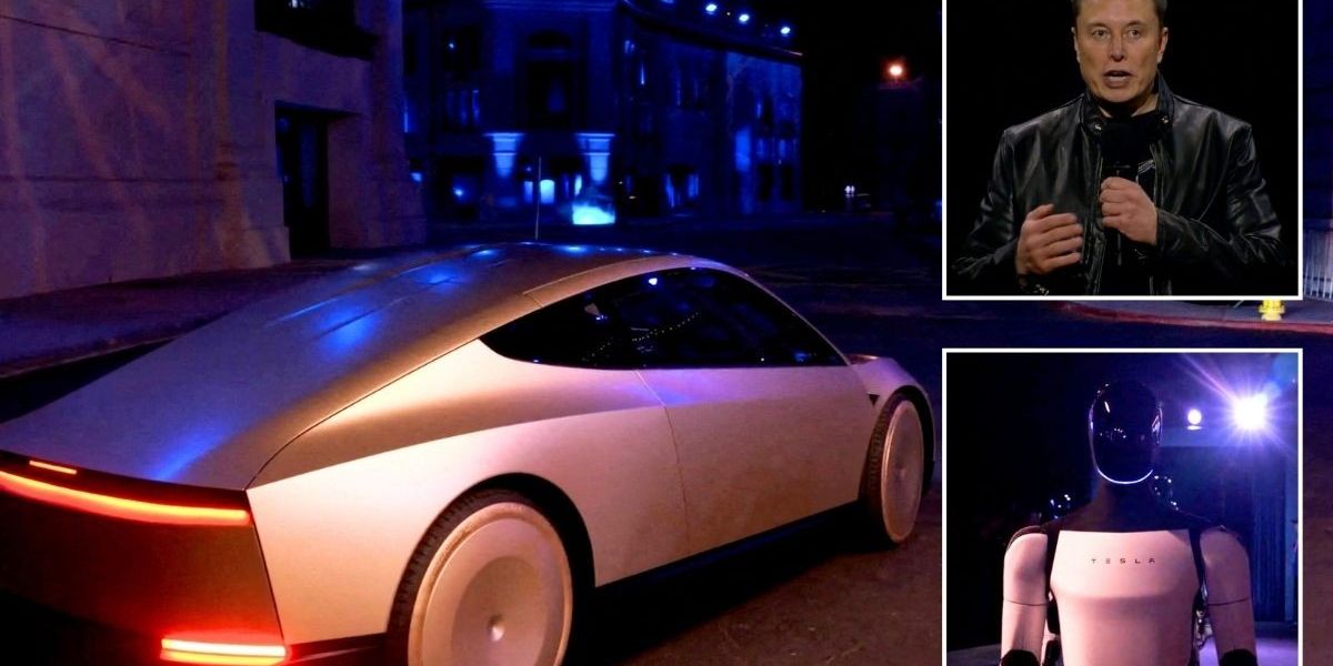 NextImg:Elon Musk unveils Tesla Cybercab without steering wheel and Optimus humanoid robot - 'The autonomous future is here'
