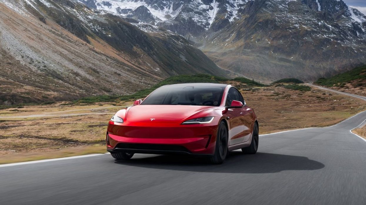 The Tesla Model 3 now comes with an electric battery range of up to 466 miles