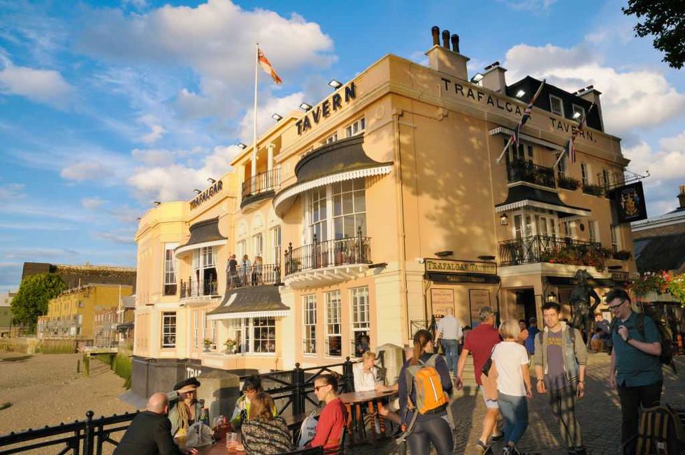 The Thames-side pub is popular in the summer