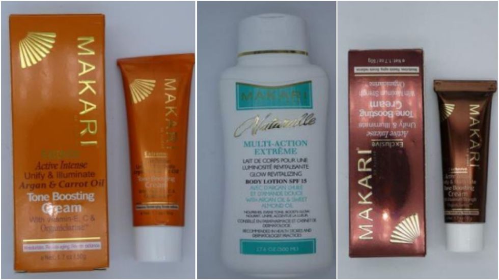 The three Makari products recalled