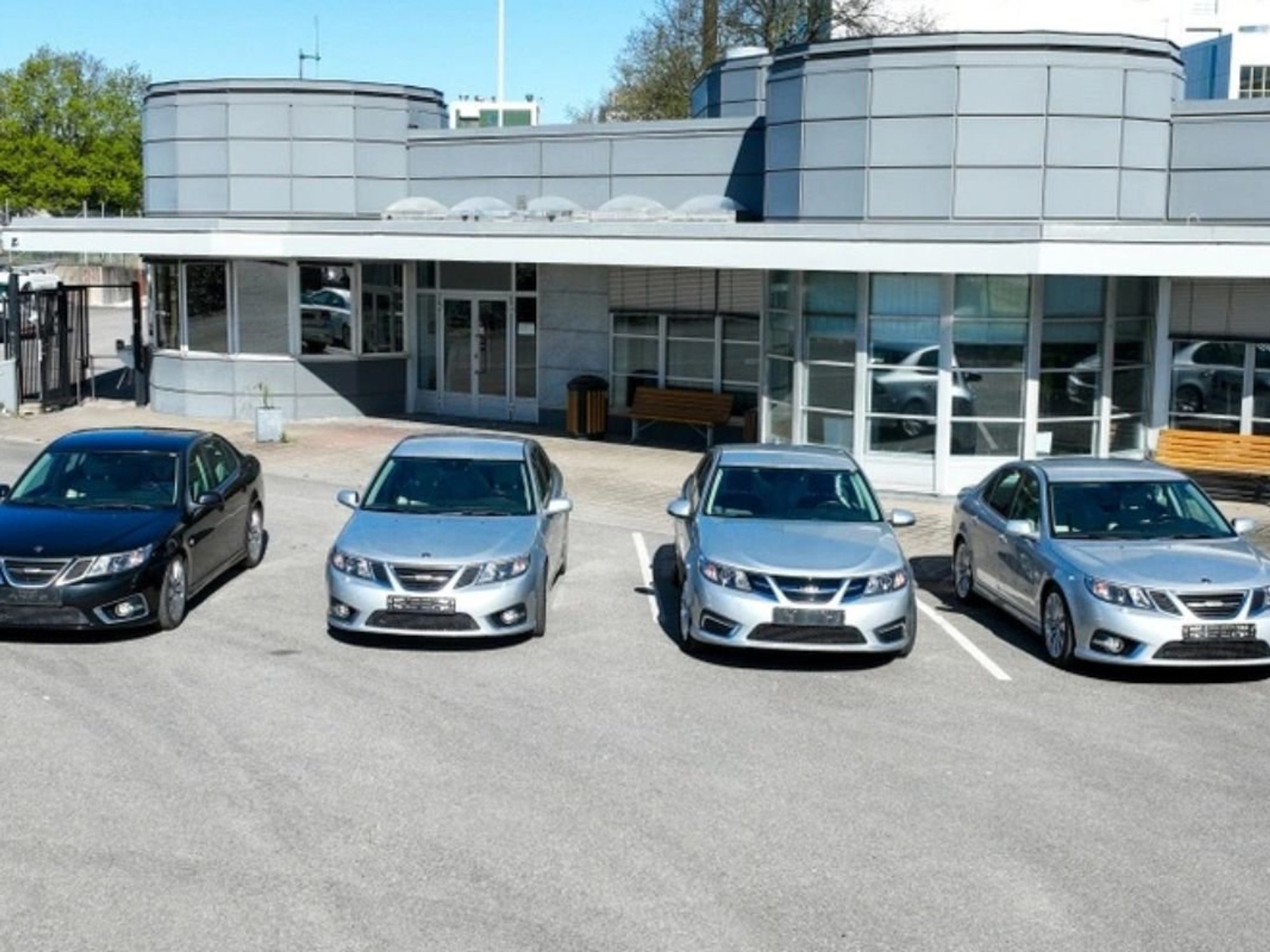 The three Saab cars being auctioned will leave the Trollhättan factory for the final time inthe