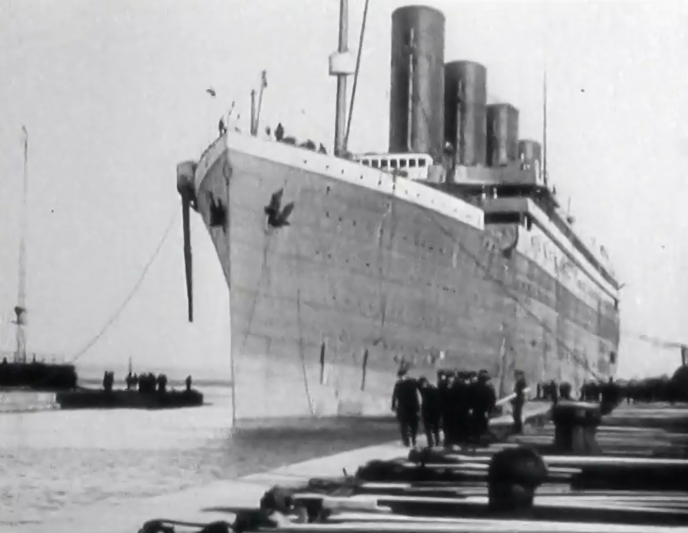 The Titanic sank in April 1912