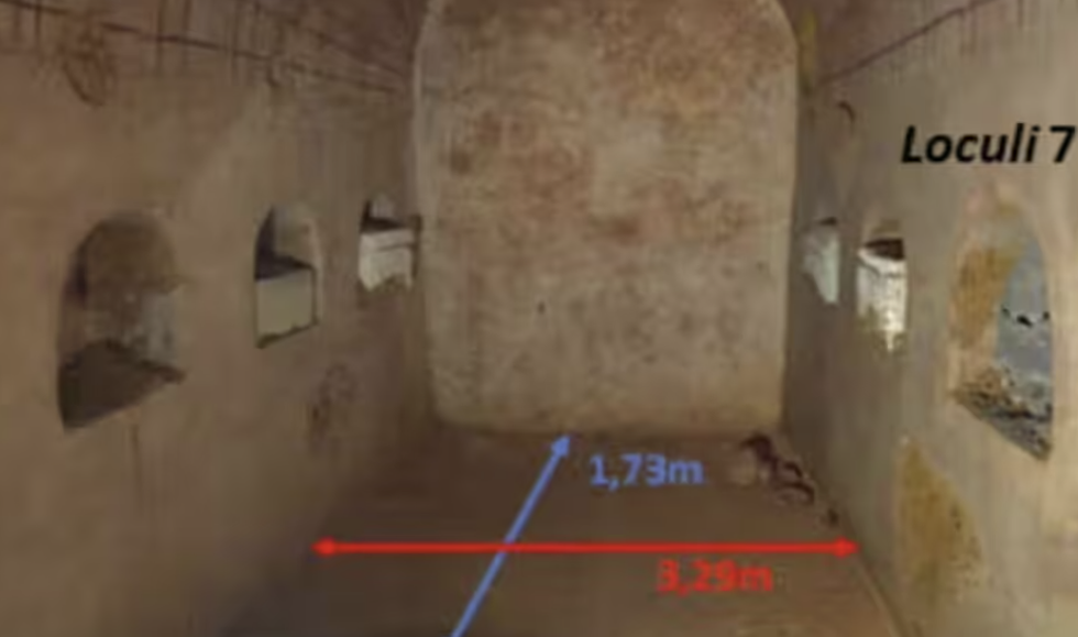 The tomb contained eight burial niches