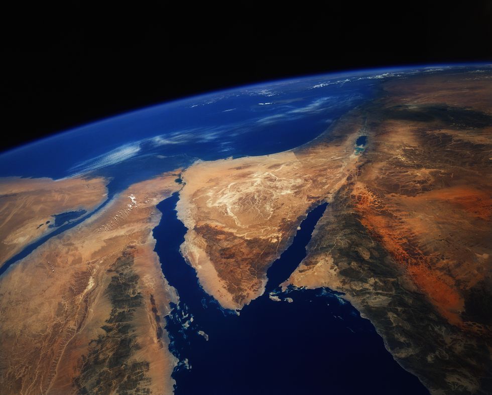 The top of the Red Sea