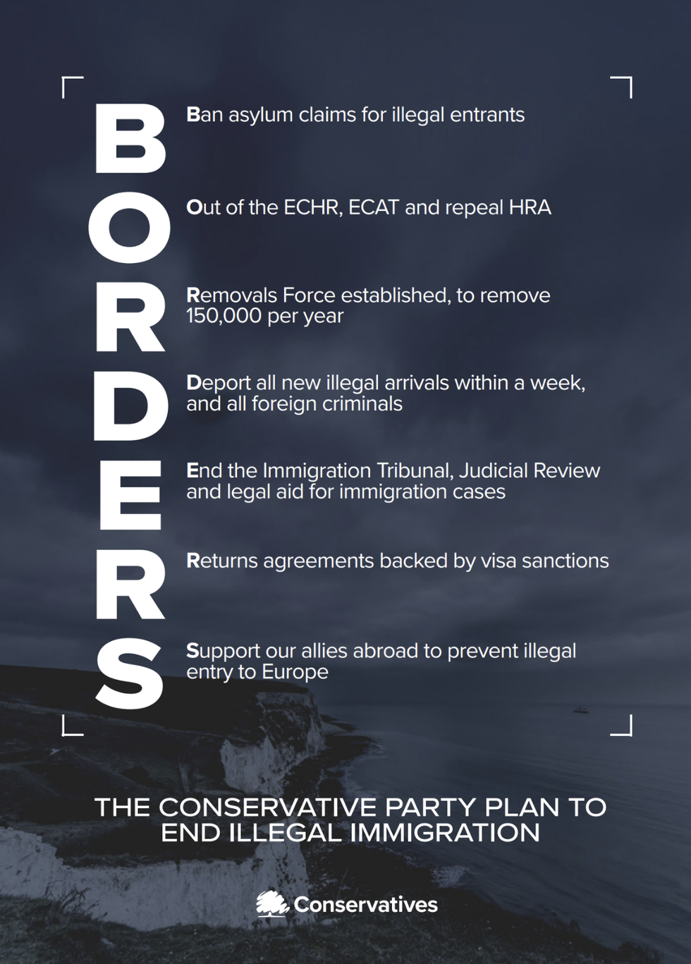 The Tory Party set out its seven-part plan last night