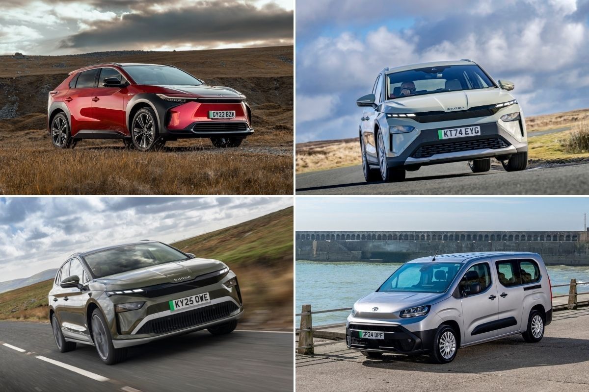The Toyota bZ4X, Skoda Elroq, Toyota Proace City Verso and the Skoda Enyaq
