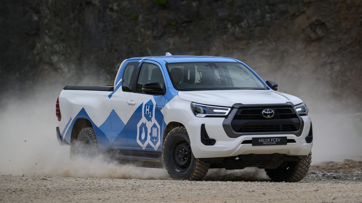 The Toyota Hilux hydrogen fuel cell pick-up truck