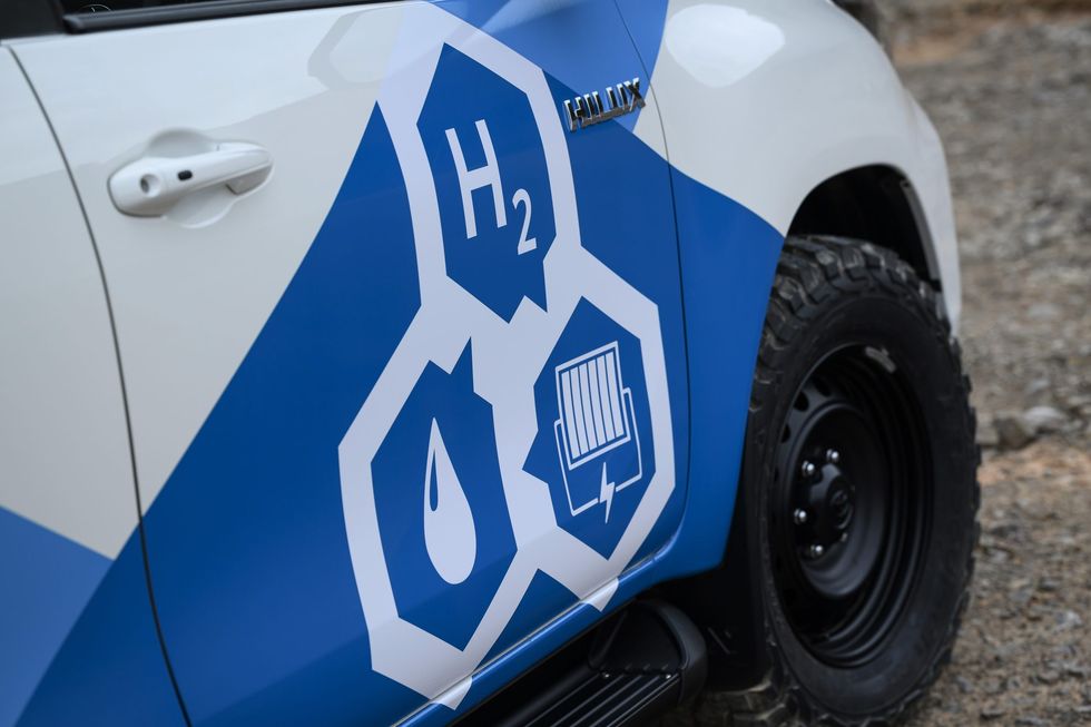 The Toyota Hilux hydrogen fuel cell pick-up truck