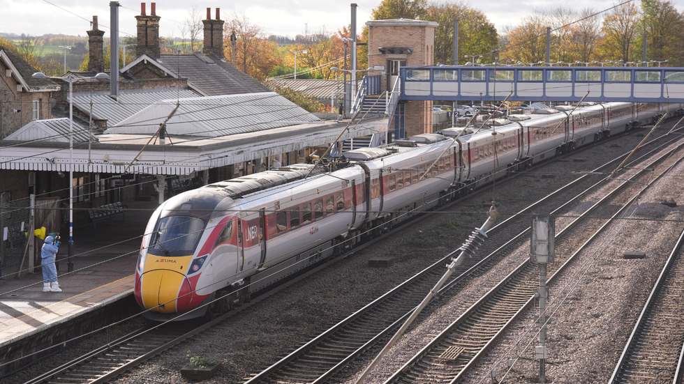 The train in Huntingdon