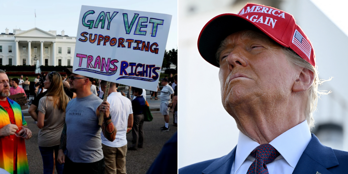 NextImg:Trump will expel all FIFTEEN THOUSAND trans troops out of US military despite struggles to meet recruitment targets
