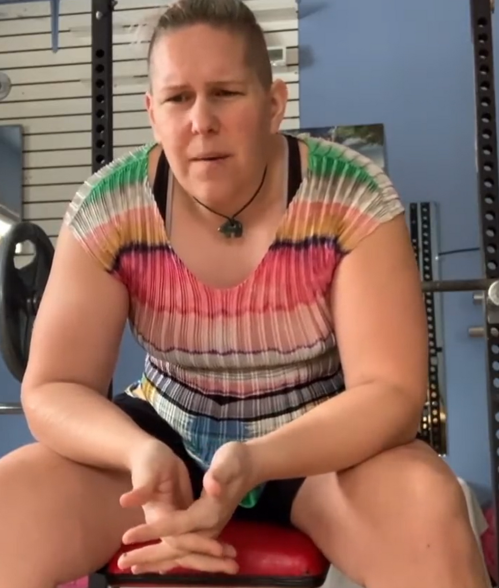 The transgender powerlifter totalled 597.5 kilograms across squat, bench and deadlift disciplines