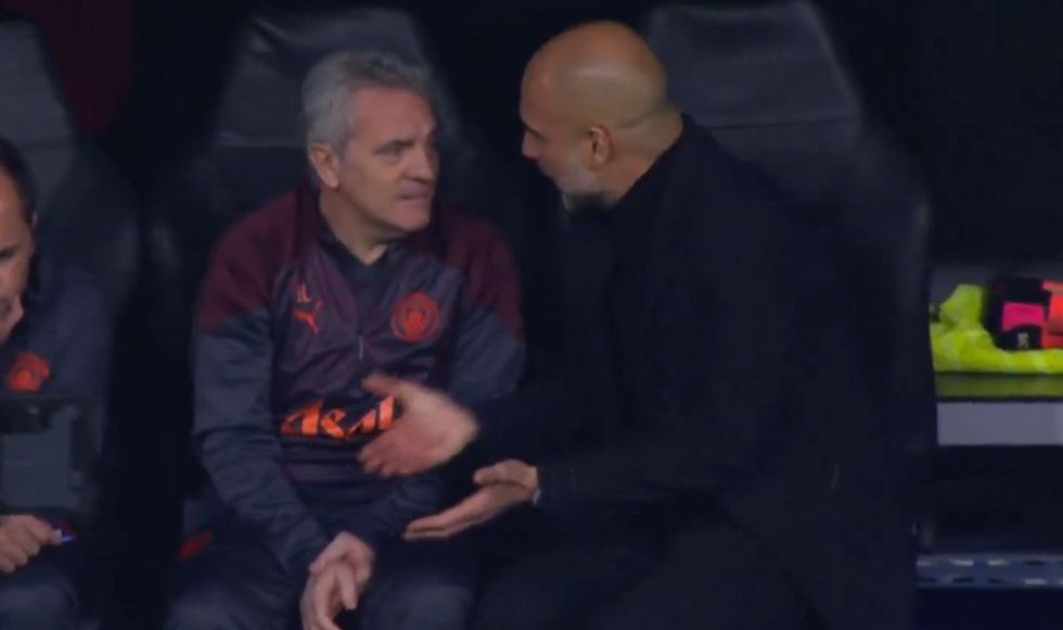 The two were in a debate after Rodrygo's goal