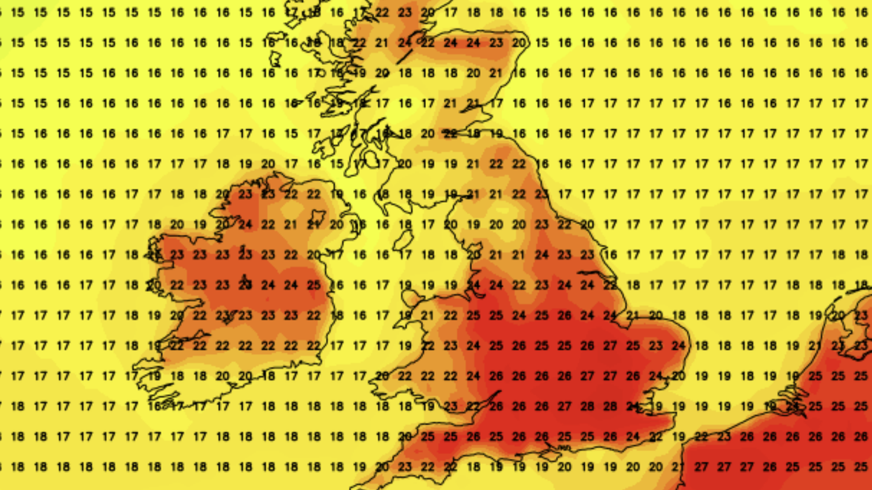 The UK's heatwave is mid-August, according to Netweather