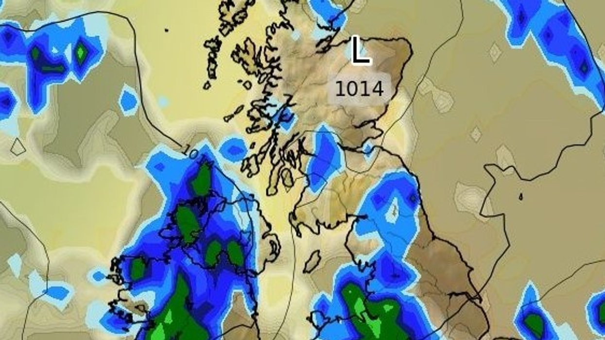 The UK weather overview, according to WXCHARTS