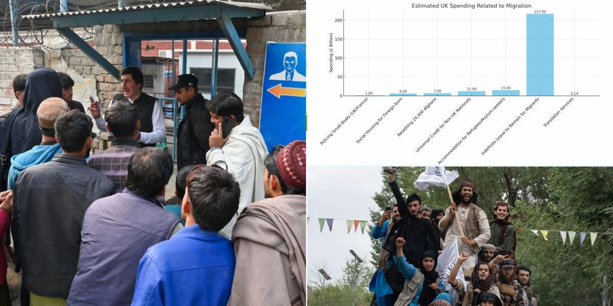 NextImg:Migrant crisis: The staggering £269 BILLION cost to British taxpayers as Afghan scandal adds millions more to bill