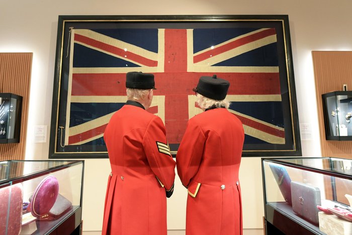 The Union Jack which flew from the vessel that led Vice-Admiral Horatio Nelson's fleet into battle