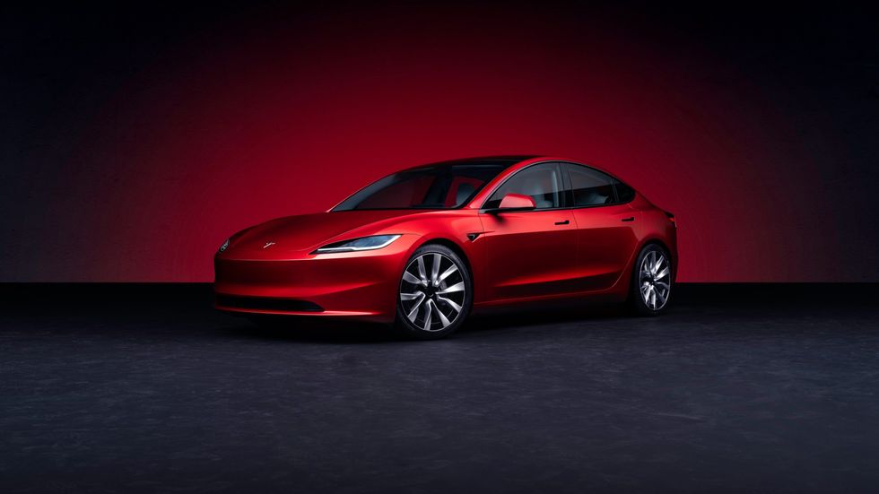 The upgraded Tesla Model 3