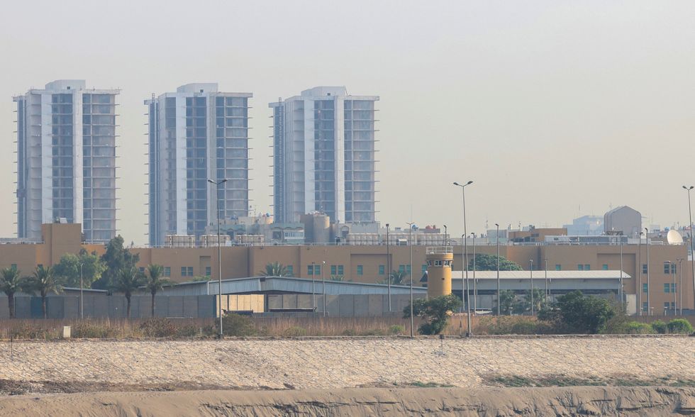 The US Embassy as seen from across the Tigris River in Baghdad