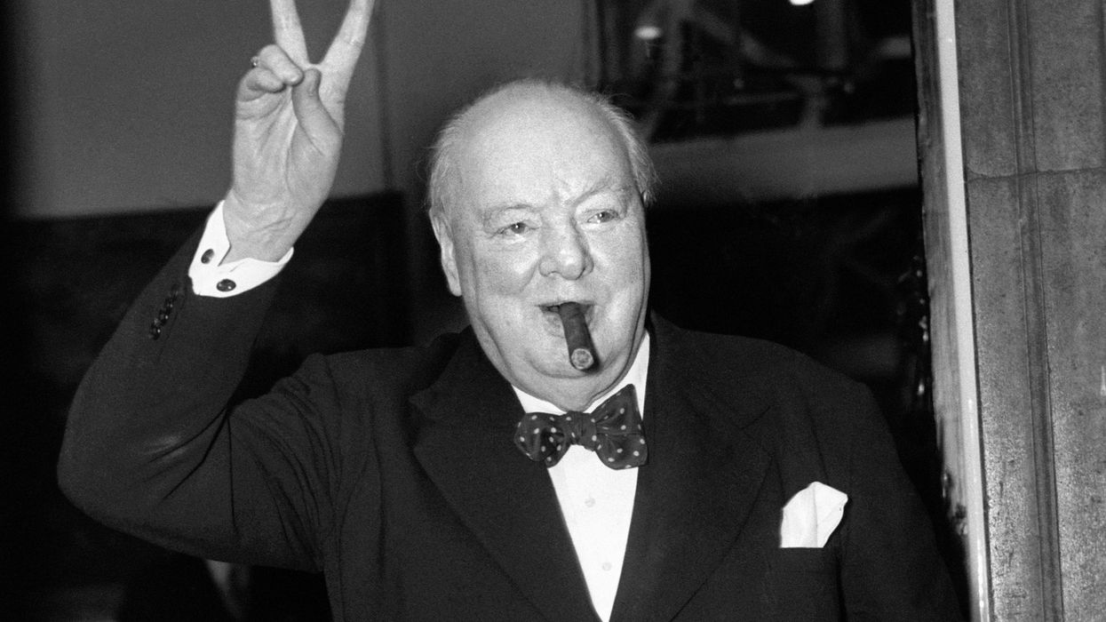 The V for victory sign was commonly used by Winston Churchill