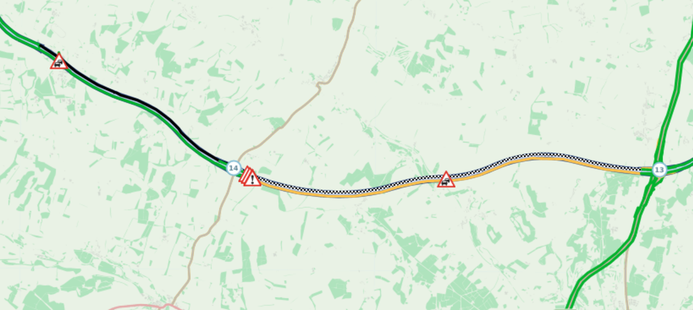 The vehicle fire is causing standstill traffic across Berkshire