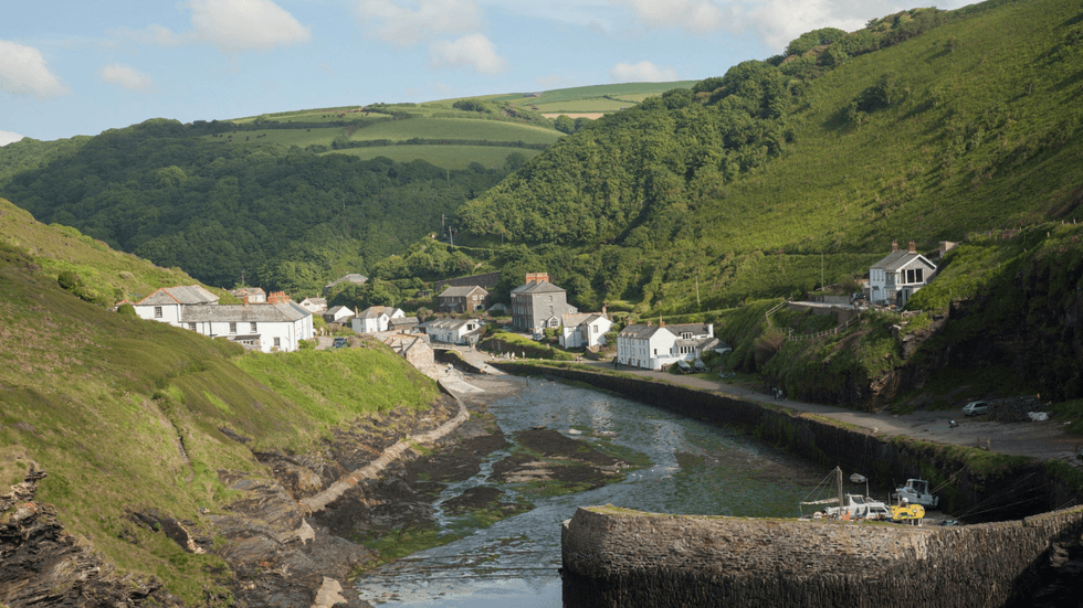 The village of Boscastle, Cornwall