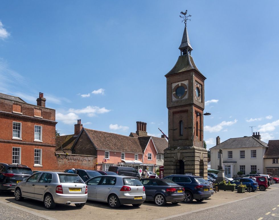 The village's market place