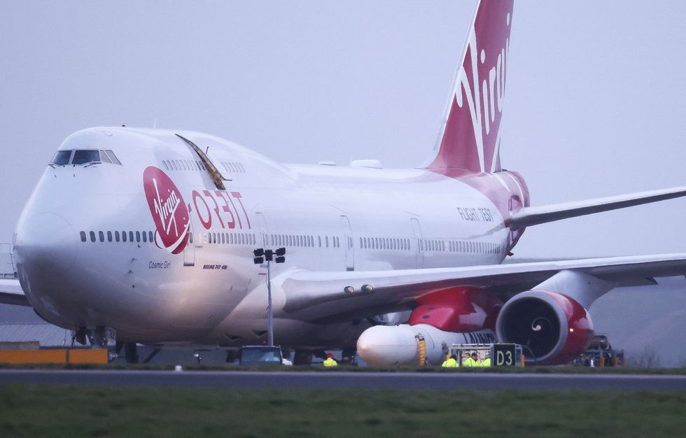 The Virgin Orbit was due to launch before Christmas but was rescheduled until 2023