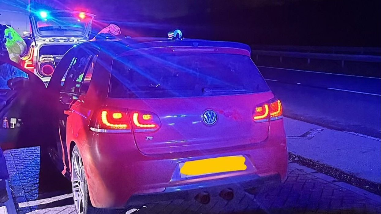 The Volkswagen Golf R took the police on a 'lengthy' chase around East Hertfordshire