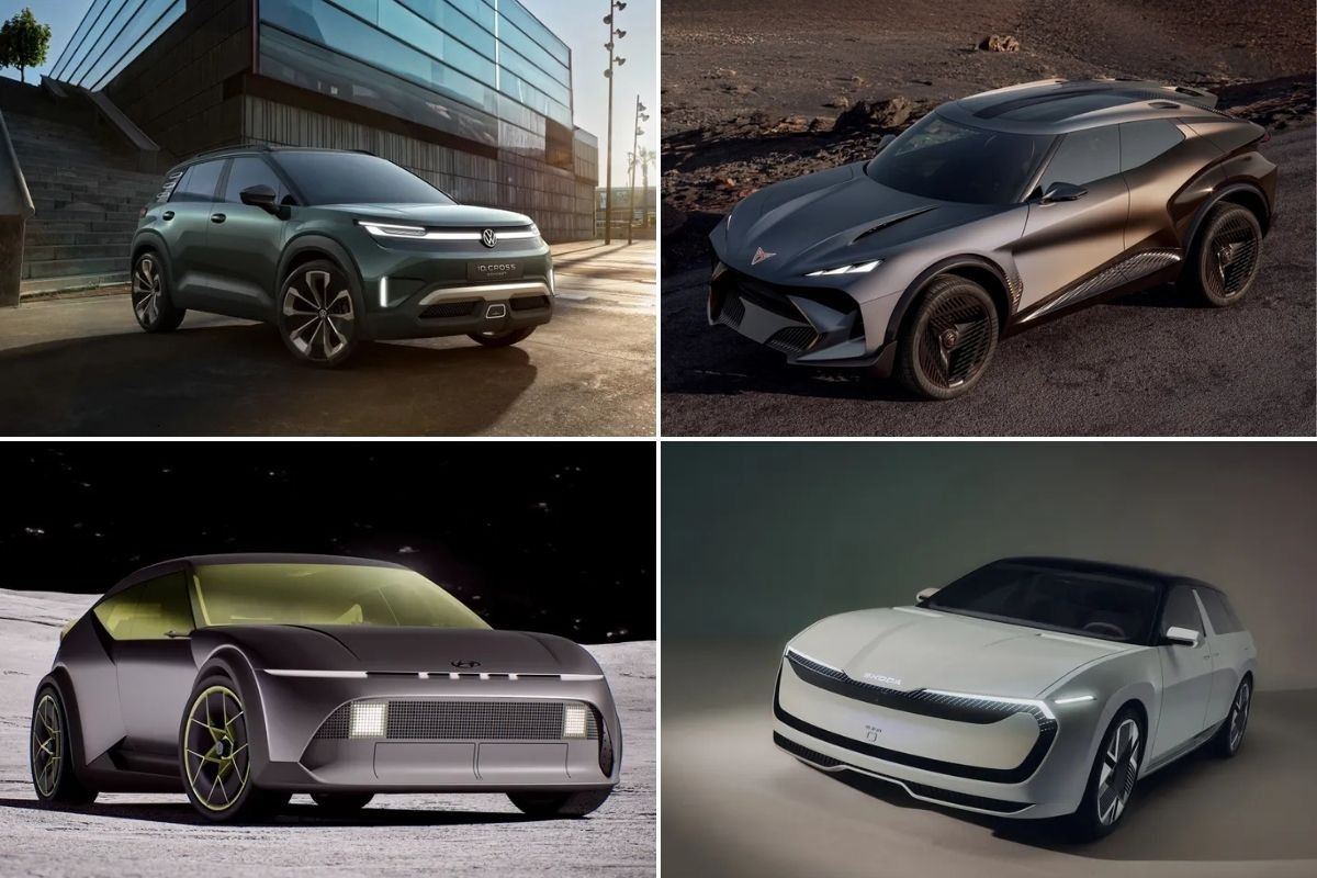 The Volkswagen ID. CROSS Concept, Cupra Tindaya, Skoda Vision O and the Hyundai Concept THREE