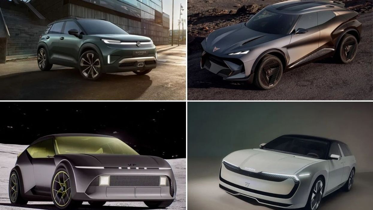 The Volkswagen ID. CROSS Concept, Cupra Tindaya, Skoda Vision O and the Hyundai Concept THREE