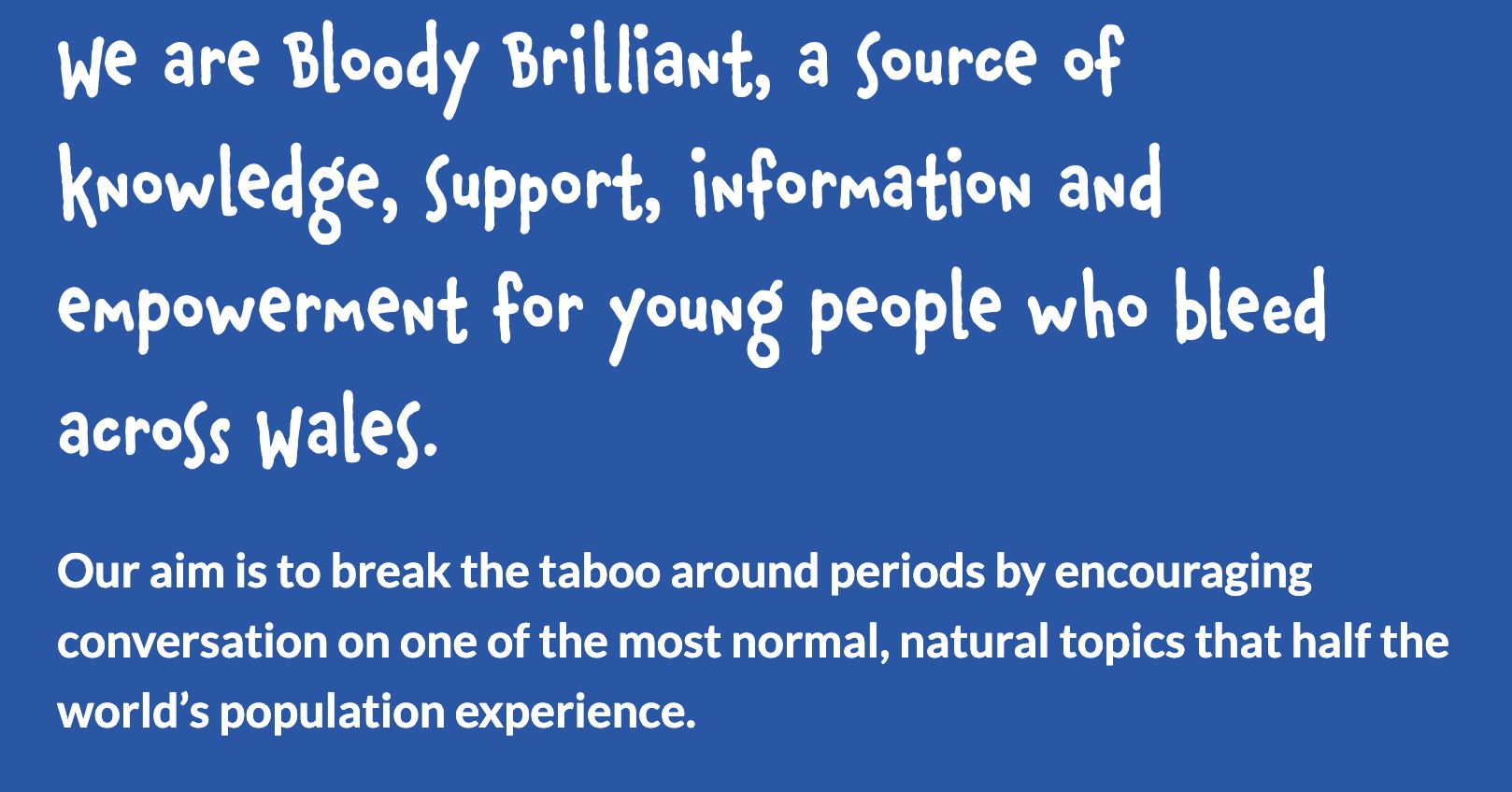 The website has described people having periods as %22young people who bleed%22