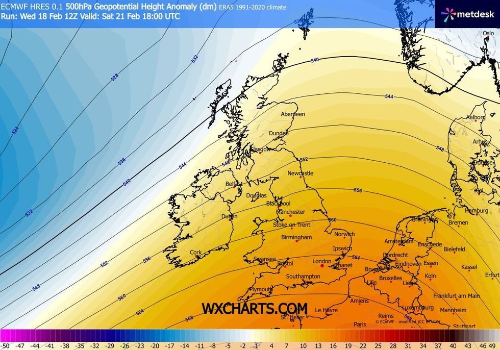 The weekend is expected to be noticeably warmer