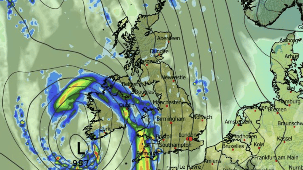 The west of Britain will be hit by more wind and rain